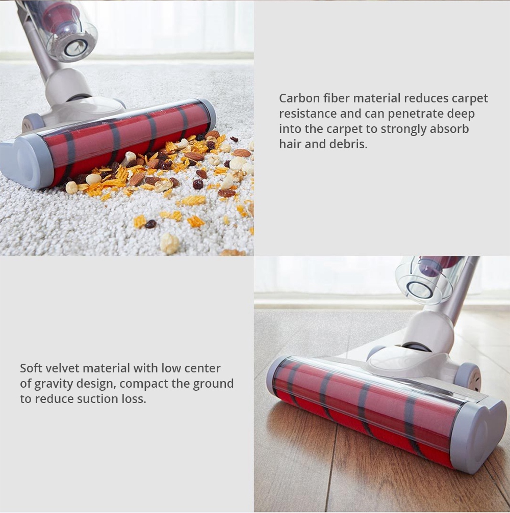 [International Version] Xiaomi LEXY JIMMY JV71 Vertical Cordless Stick Vacuum Cleaner 130AW Powerful Suction Anti-winding Hair Mite Cleaning - Champagne gold
