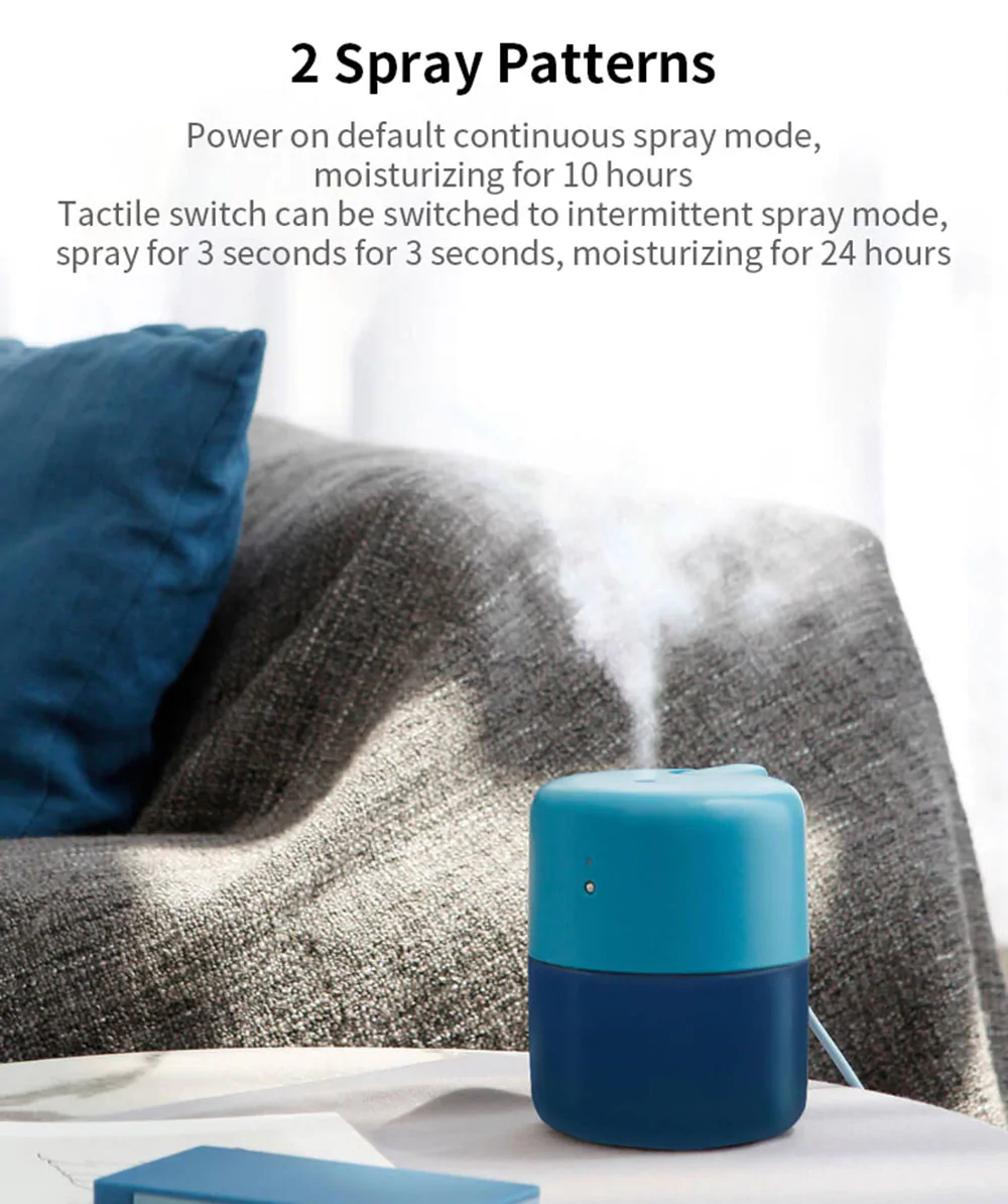 Xiaomi VH H01 Desktop Office Mini USB Humidifier Silent Moisturizing Touch Control Intelligent Anti-dry - Blue