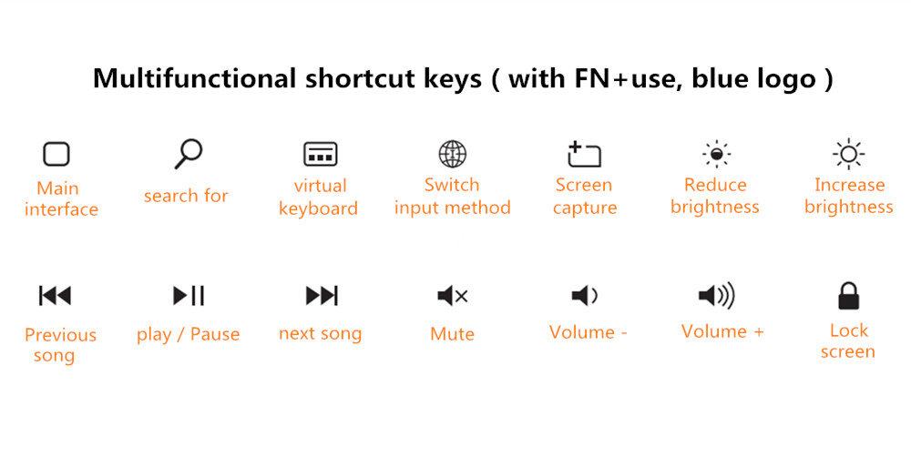 Binai K11 Bluetooth Keyboard for iPad Pro 11 Inch Tablet PC with Kickstand Leather Case - Blue