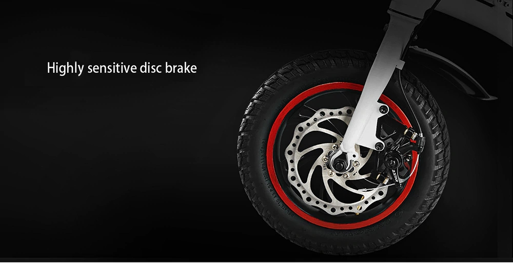 [Standard Edition] F-wheel D1 DYU Electric Bike Folding Design Smart Controlling 12 Inch Wheels - White