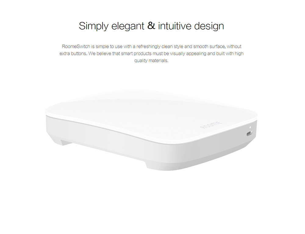 Roome Smart Bluetooth Switch APP Control Timing On/Off 86mm Box Touch Switch Auto Light Sensor - Two-key switch