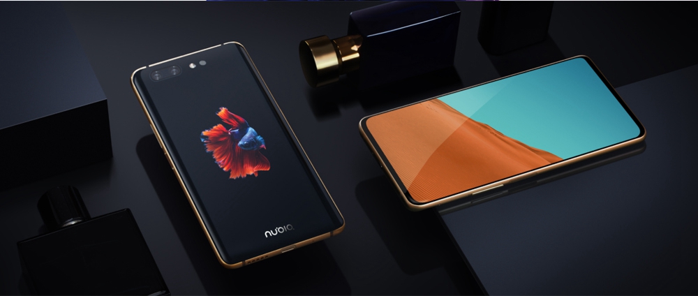 Nubia X 6.26 Inch 4G LTE Smartphone Snapdragon 845 8GB 128GB 16.0MP+24.0MP Dual Rear Cameras Android 8.1 All-Screen Fast Charge Dual Screen - Gray