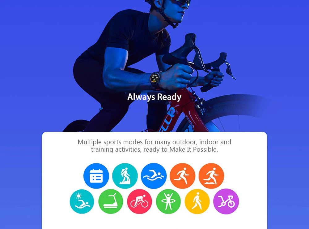 Huawei Honor Magic Smart Watch1.2 Inch AMOLED Color Screen Built-in GPS NFC Payment Heart Rate Monitor 5ATM Waterproof - Black