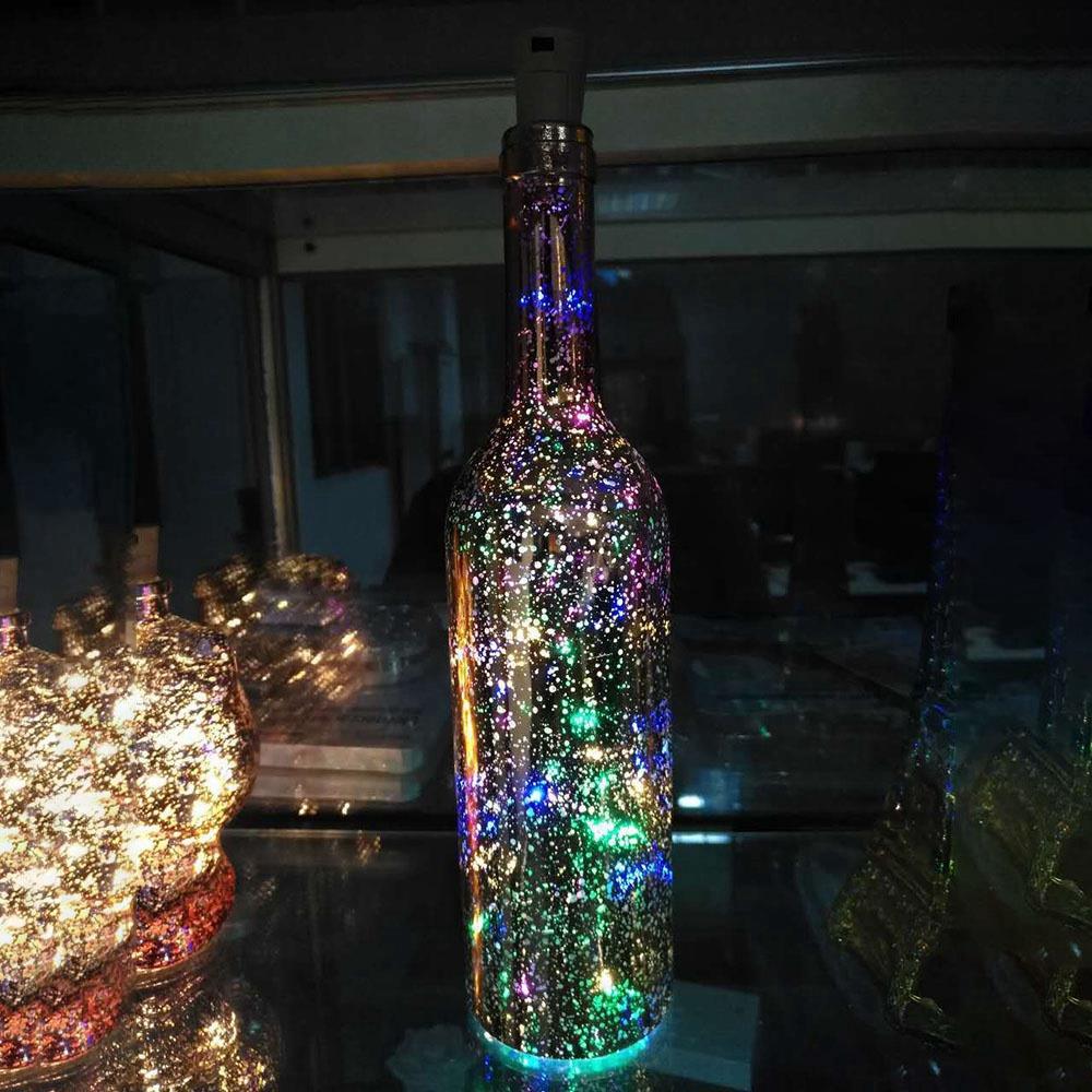 10LEDS Copper Wires Bottle Plug LED String Light for Valentine Decoration Wedding (1 Meter) - Multi-Colour