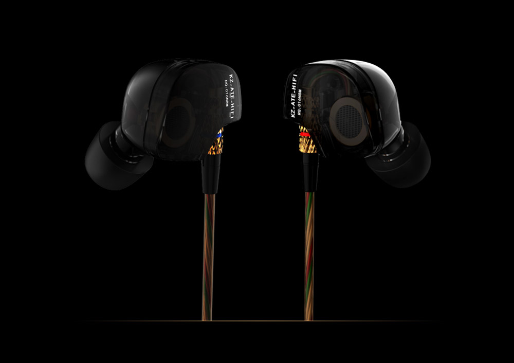 [HK Stock]KZ-ATE 3.5mm In-Ear Earphones with Mic HiFi Stereo Headphones Super Bass Noise Canceling Sport Headset