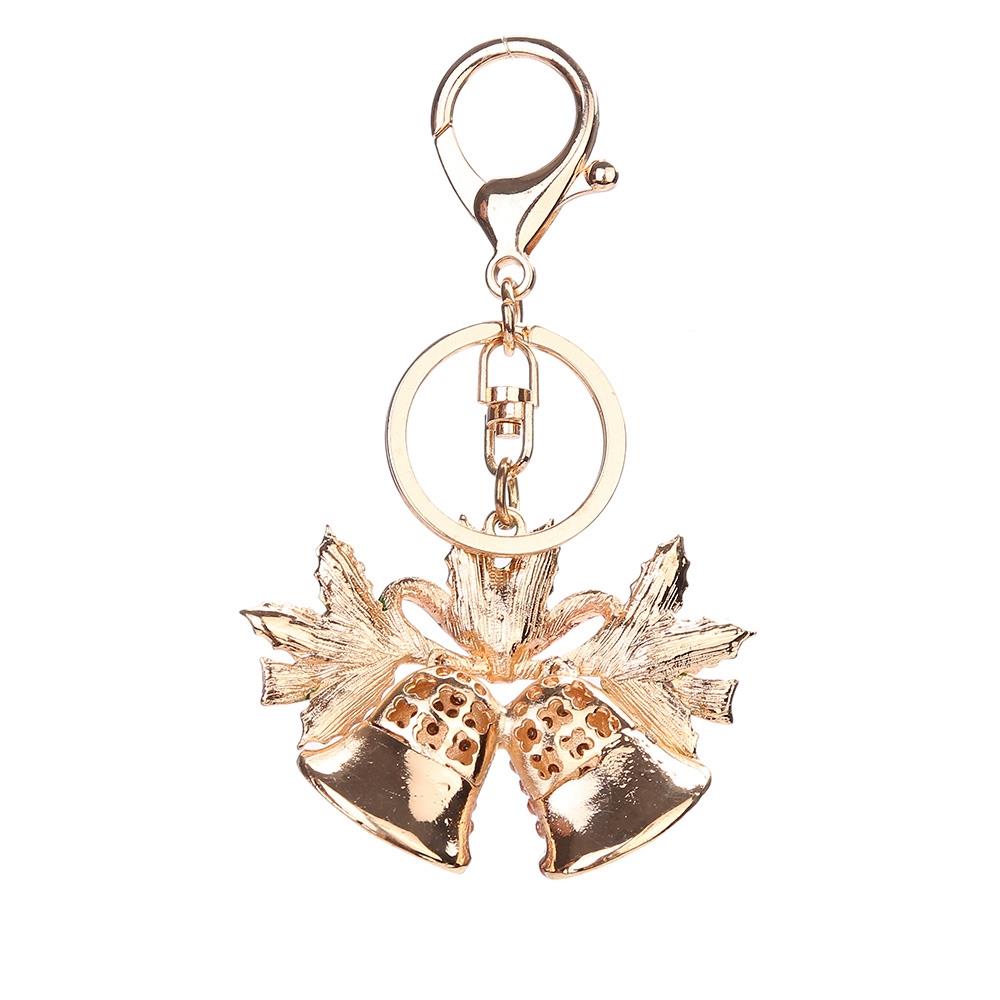 Fashion Jewelry Christmas Keychain Bag Pendant Chic Car Key Chain Ring