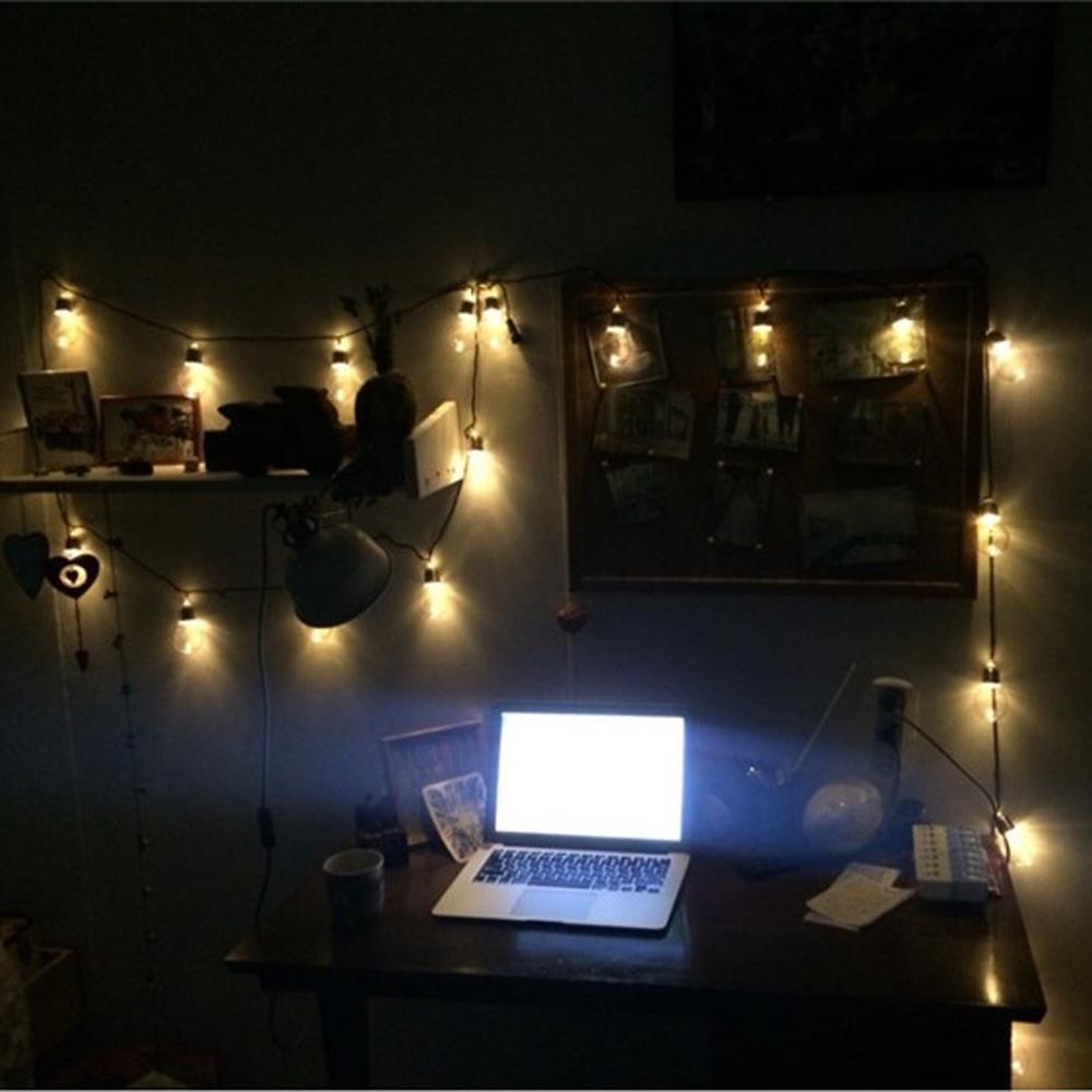 20PCS LED Clear Globe String Lights for Christmas Lights Holiday Garland Decoration - Warm White (6 Meters 110V US Plug)