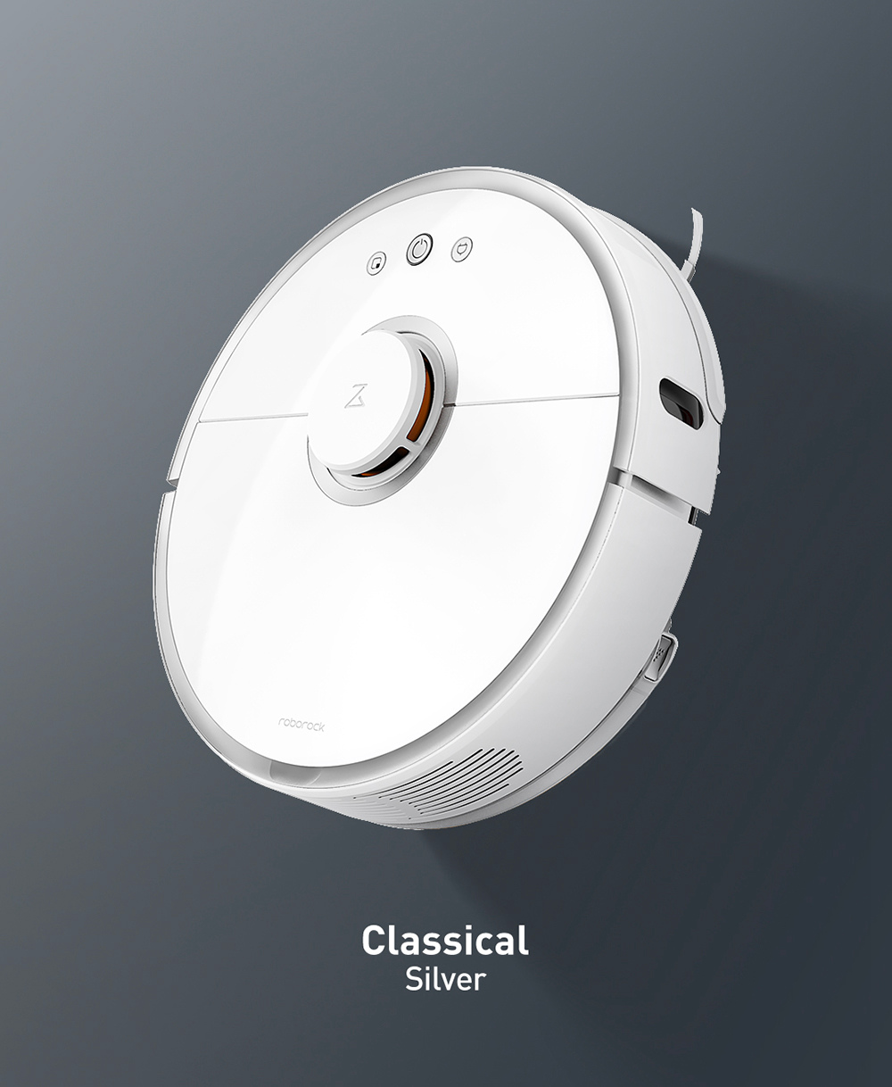 [Spain Stock][ International Version]Xiaomi Mijia Roborock S50 Robot Vacuum Cleaner 2 Automatic Area Cleaning 2000pa Suction 2 in 1 Sweeping Mopping Function LDS Path Planning 5200mAh Battery - White