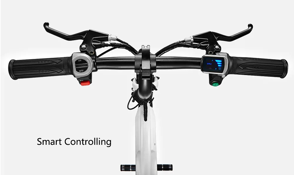 [Standard Edition] F-wheel D1 DYU Electric Bike Folding Design Smart Controlling 12 Inch Wheels - White