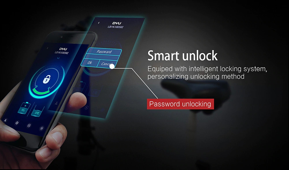 [Standard Edition] F-wheel D1 DYU Electric Bike Folding Design Smart Controlling 12 Inch Wheels - White