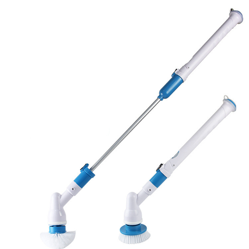 Electric Spin Scrubber Multi-function Automatic Cordless Cleaning Brush Household Cleaning Set - EU Plug