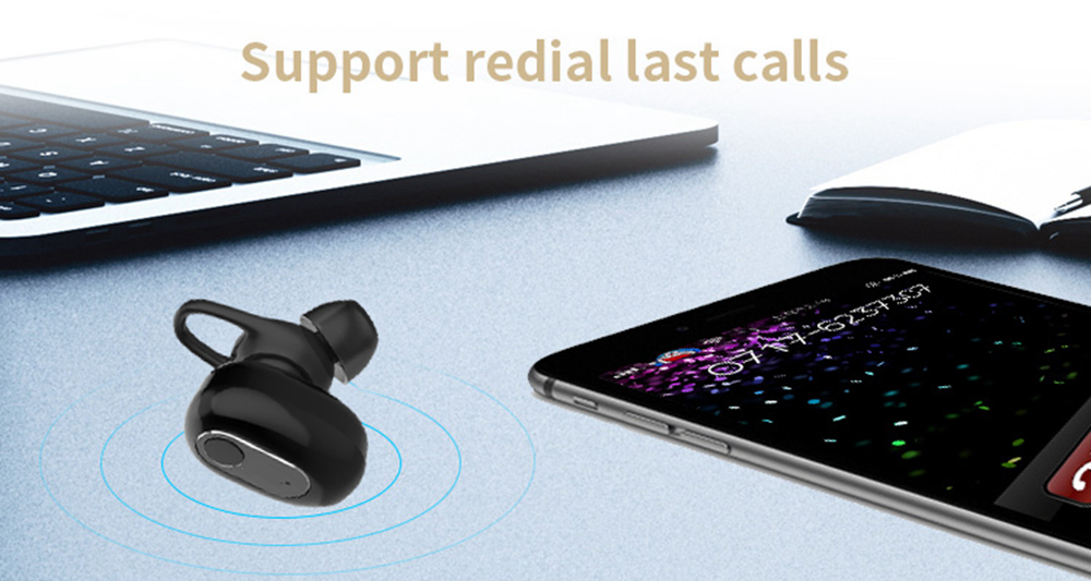 S991 TWS Earphones Dual Bluetooth 5.0+EDR 6.5H Play Time - Black