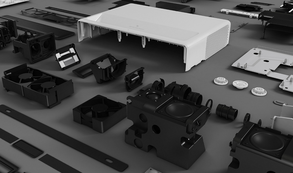 [HK Stock][International Edition] Xiaomi Mijia Laser Projector 5000 Lumens Full HD 4K Ultra Short Focal Lens ALPD 3.0 Laser Light Dual Band WIFI - White