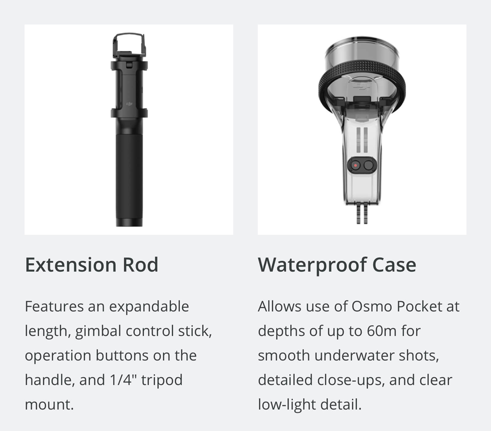 DJI Osmo Pocket 4K 60FPS 3-Axis Portable Stabilized Handheld Gimbal Camera