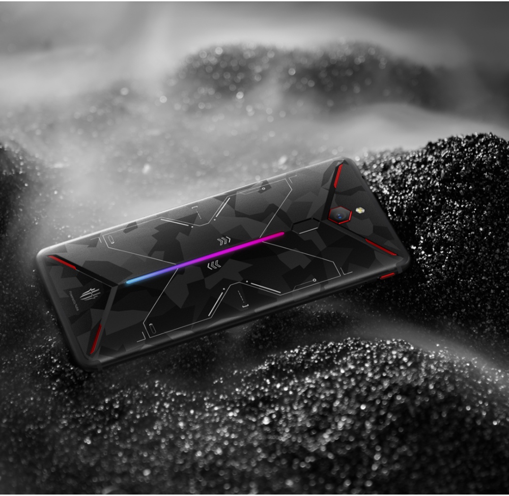 Nubia Red Magic Mars 6.0 Inch 4G LTE Gaming Smartphone Snapdragon 845 8GB 128GB 16.0MP Rear Camera Android 9.0 Type-C Touch ID OTG - Black