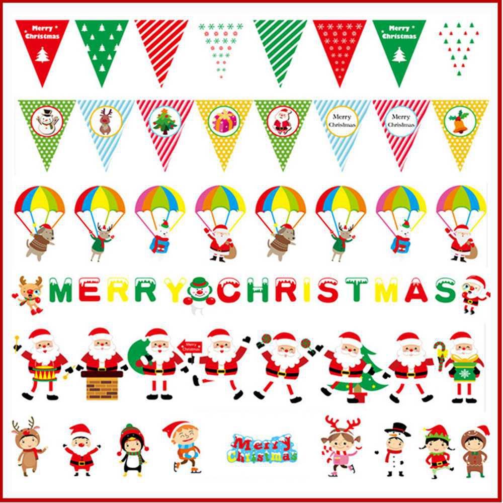 String Flags Hanging Flags for Christmas Decorations Shopping Malls - Type B