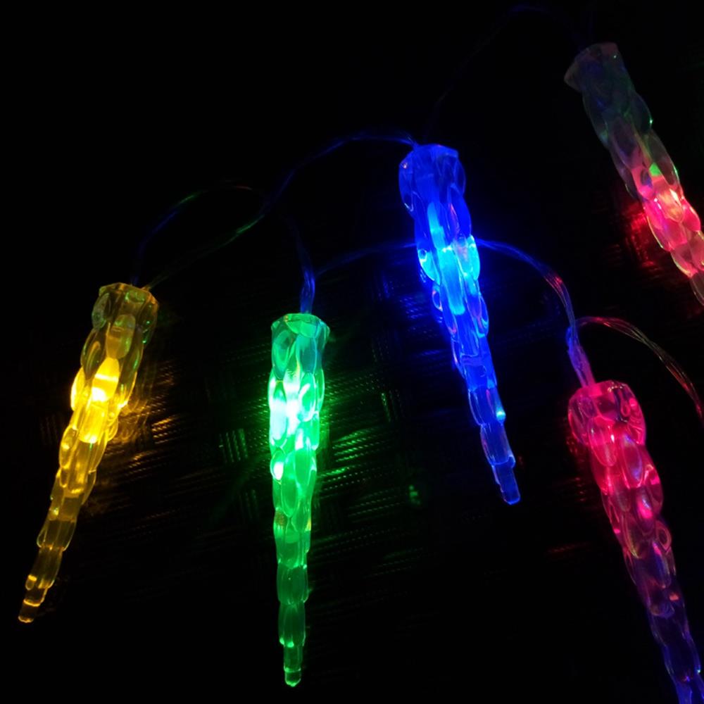 20PCS Ice LED Battery LED String Lights Holiday Christmas Party Garden Decoration Lights (2.2 Meters) - Multi-color