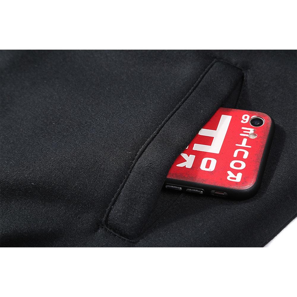 W02 Men's Autumn Winter Casual Color Block Cotton Cashmere Hooded Coat Size M - Blue + Gray