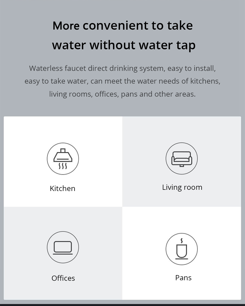 [Installation Edition]Xiaomi Viomi X3 Smart Water Purifier UV Sterilization Reverse Osmosis APP Remote Control - Gray