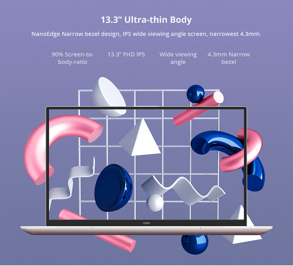 Asus ADOL13 Laptop Intel Core i7-8550U Quad Core 13.3 Inch 1920*1080 Intel UHD Graphics 620 8GB RAM 256GB SSD - Silver