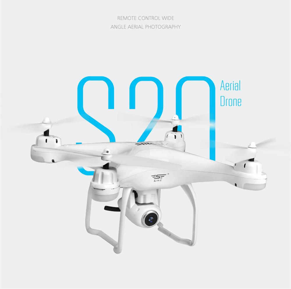 SJRC S20W S-SERIES 1080P WIFI FPV RC Quadcopte Double GPS Follow Me Mode RTF - White