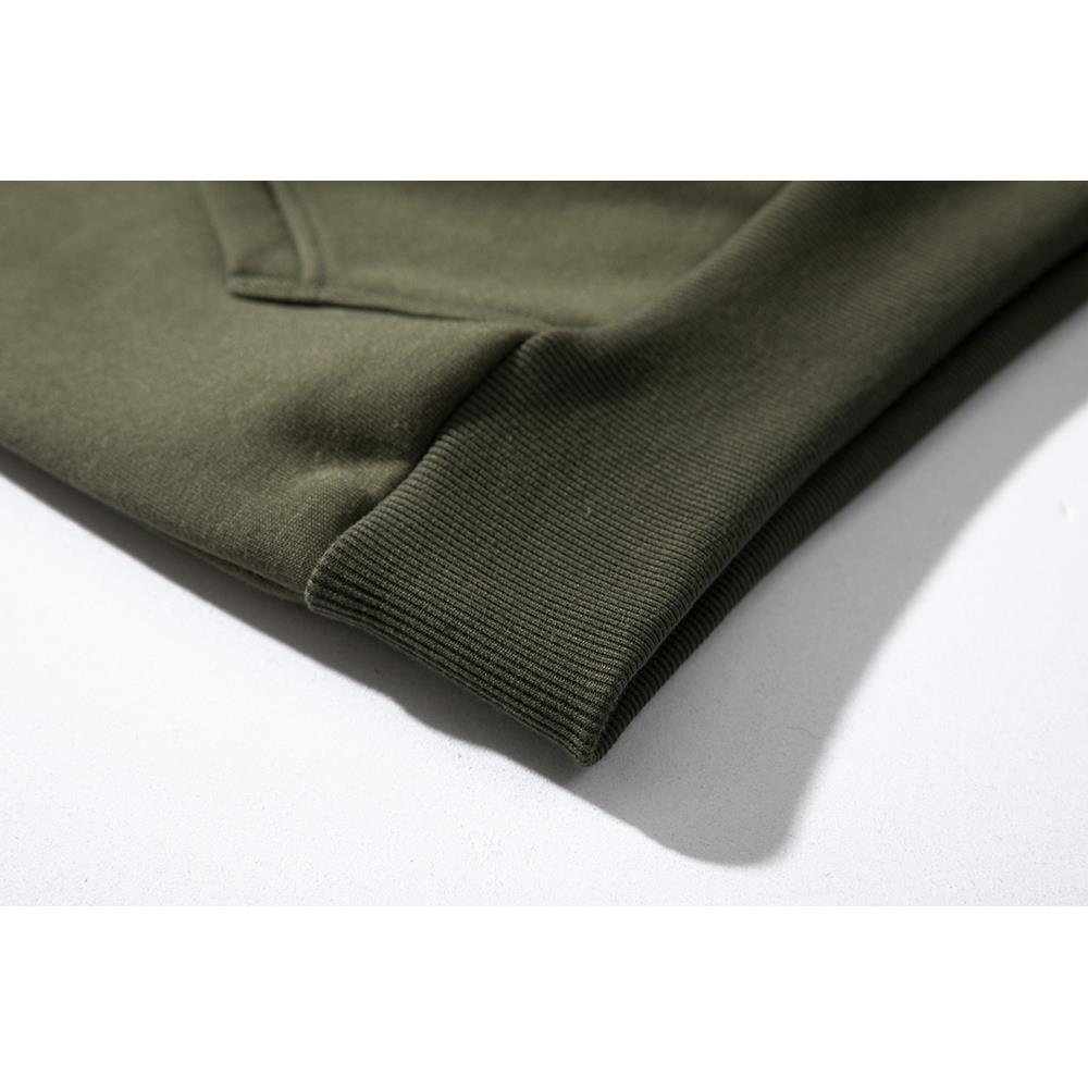 WY39 Men's Autumn Winter Raglan Hoodie (Color Block Breathable Size M) - Green