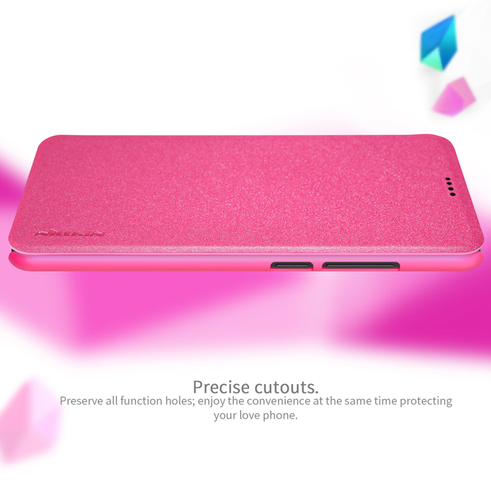Nillkin Sparkle Series Hard Phone Case for Xiaomi Redmi Note 6 Pro Play Protective Phone Shell - Gray