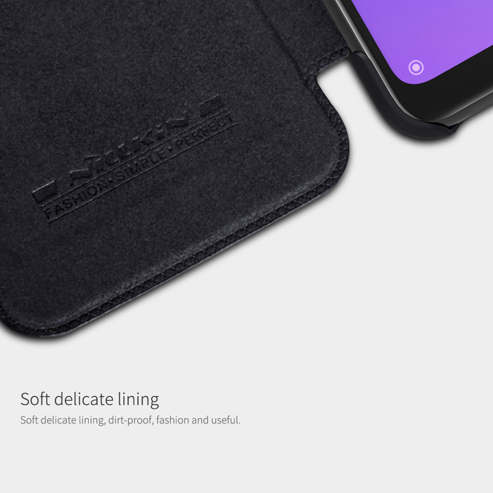 NILLKIN Protective Leather Phone Case for Xiaomi Redmi Note 6 Pro Protective Back Cover - Brown