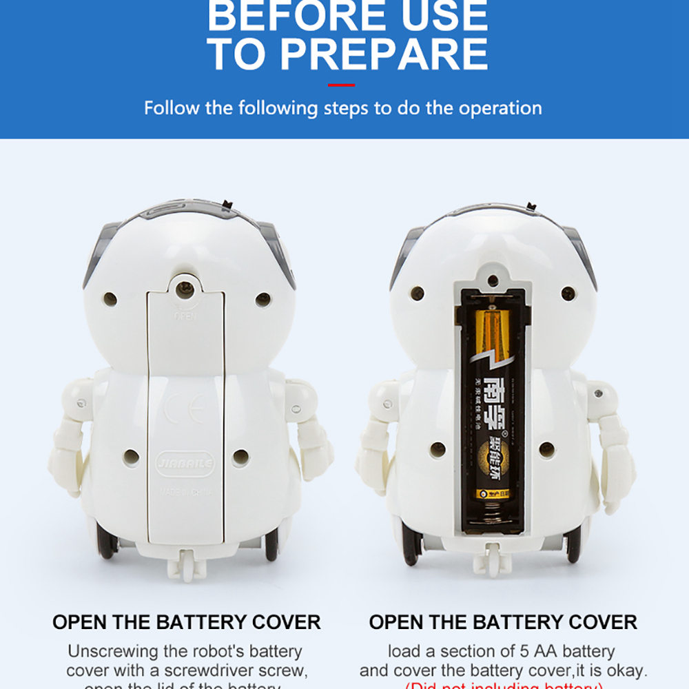 939A Multifunction Dancing Mini Pocket Robot with Voice Conversation Recognition LED Lights