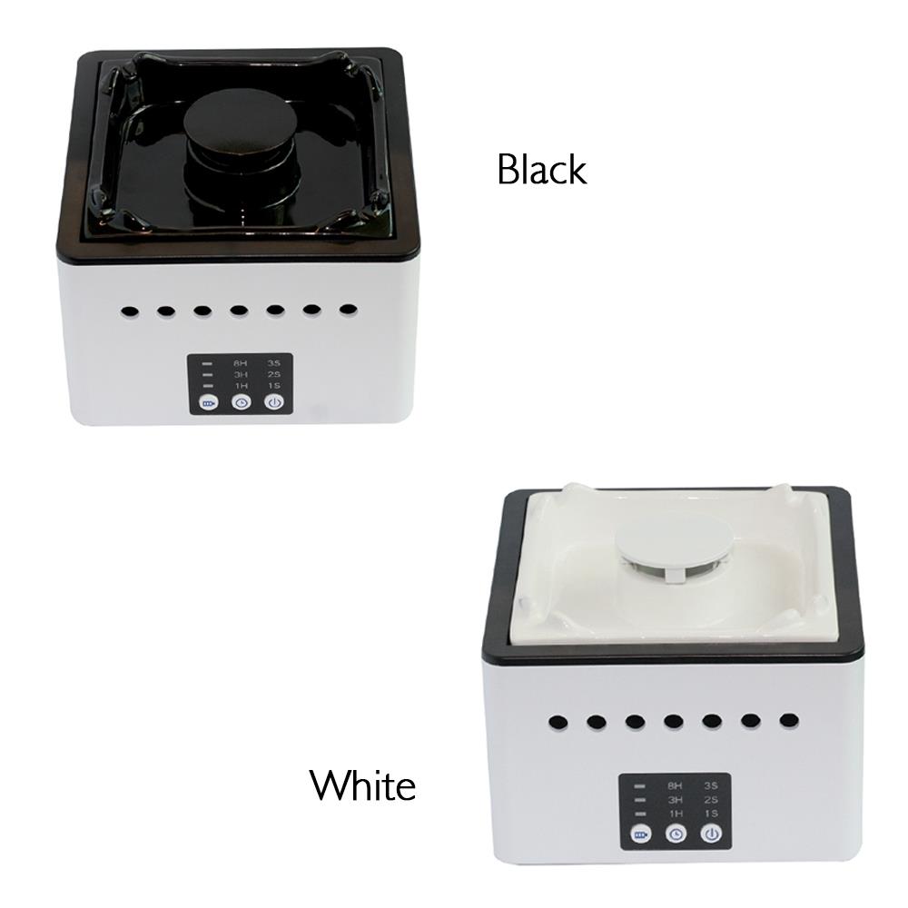 USB Rechargeable Portable Air Purifying Ashtray Home Desktop Purifier Filter With Battery - Black