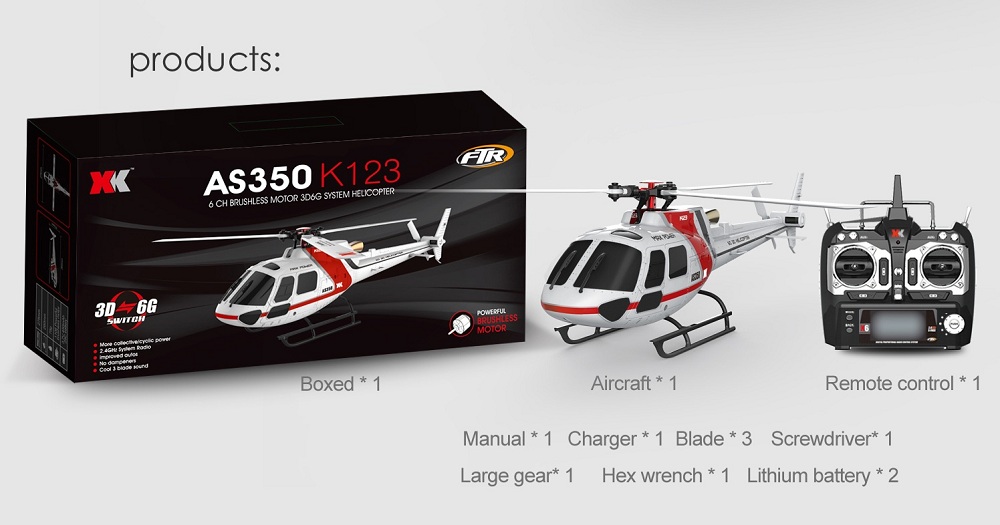 xk k123 rc helicopter