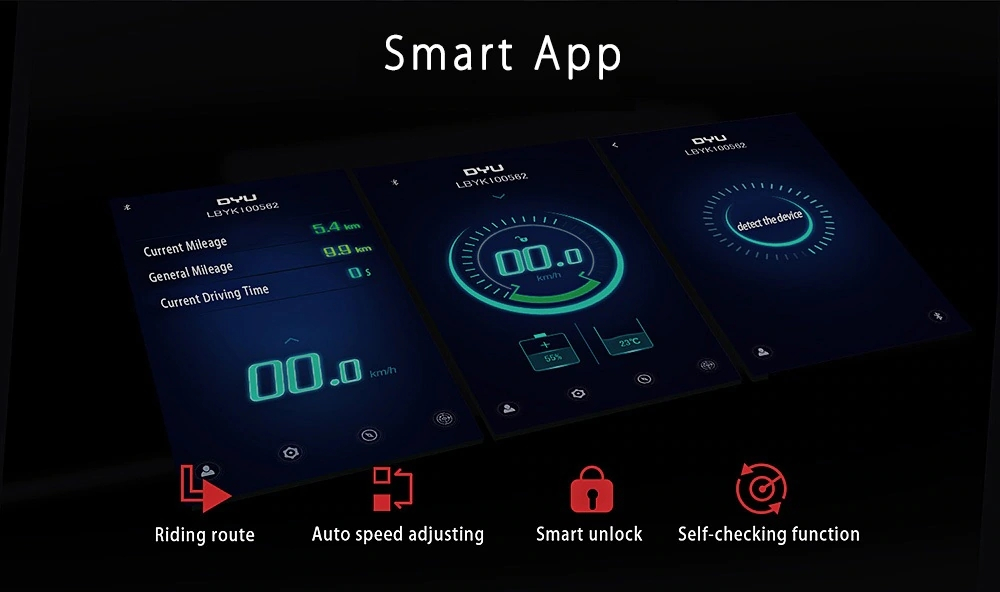 [Standard Edition] F-wheel D1 DYU Electric Bike Folding Design Smart Controlling 12 Inch Wheels - White