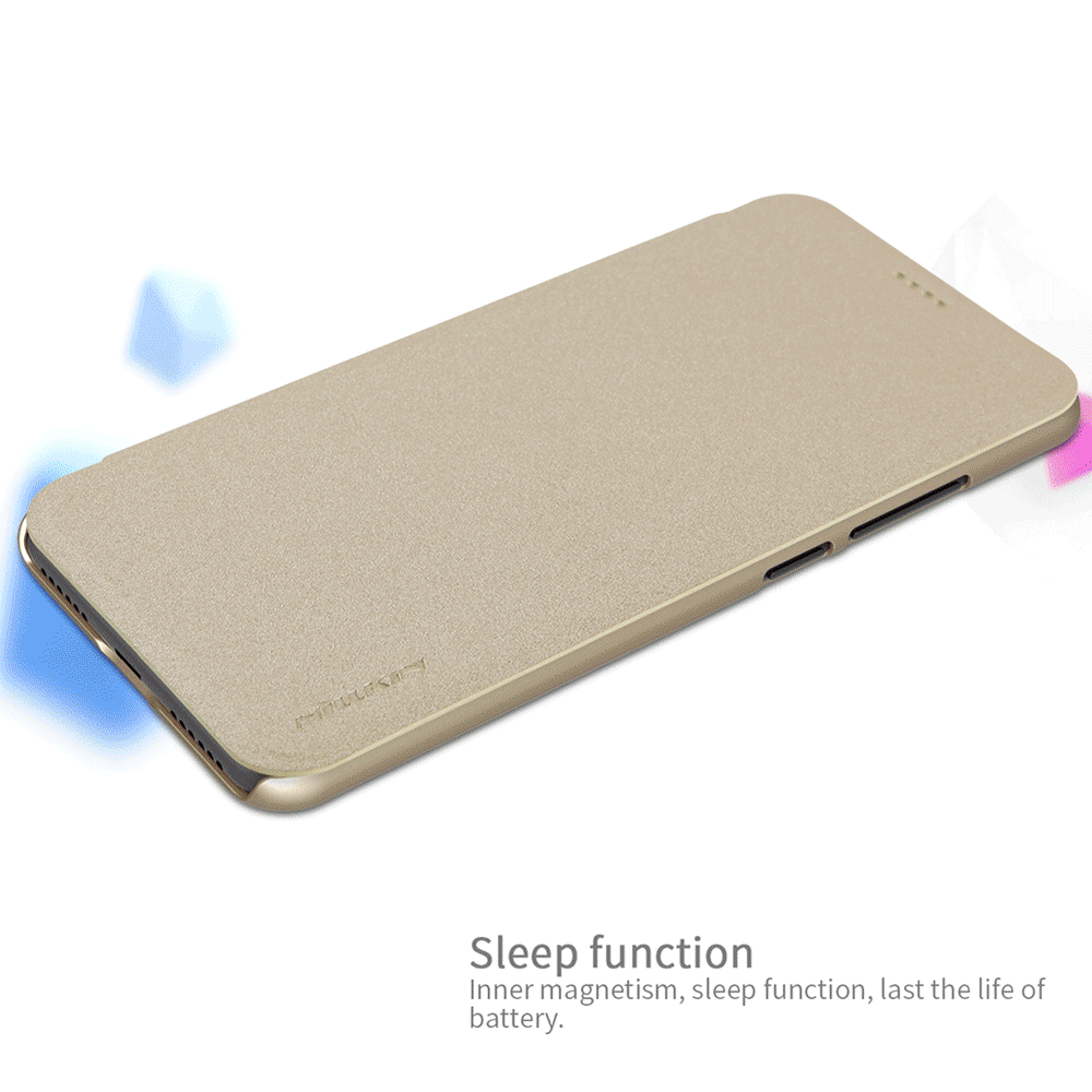 Nillkin Sparkle Series Hard Phone Case for Xiaomi Redmi Note 6 Pro Play Protective Phone Shell - Gray
