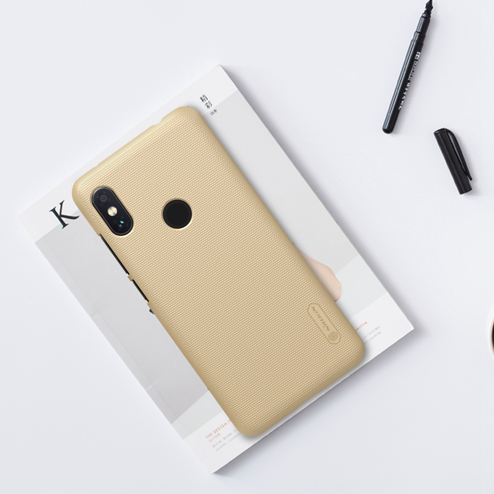 NILLKIN Matte Hard Phone Case for Xiaomi Redmi Note 6 Pro Protective Back Cover - White