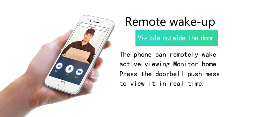 Danmini WF04 WIFI Wireless Smart Video Intercom Doorbell APP Remote Video Intercom - White