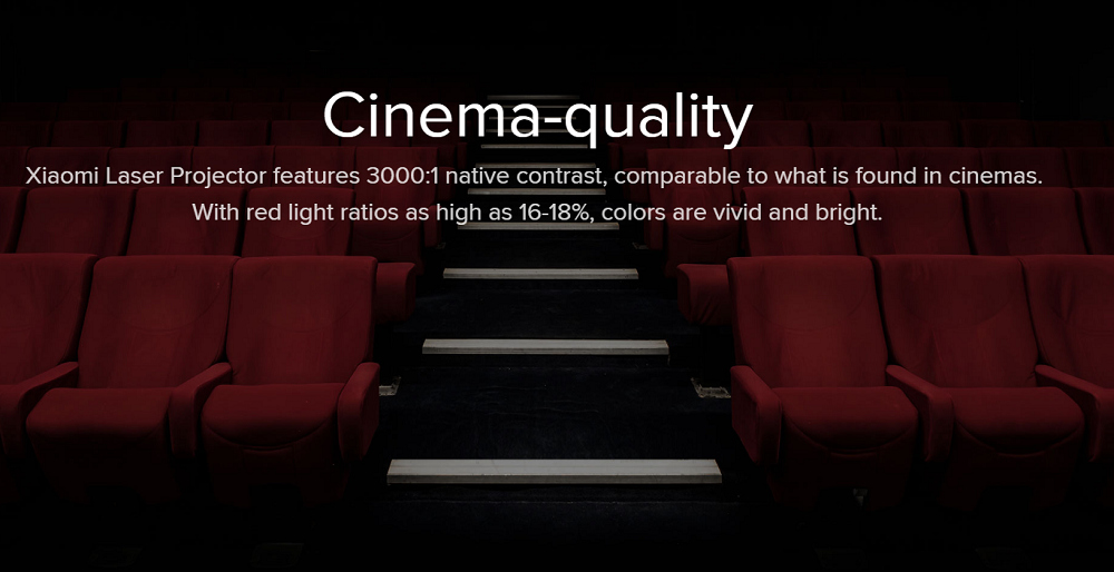 [HK Stock][International Edition] Xiaomi Mijia Laser Projector 5000 Lumens Full HD 4K Ultra Short Focal Lens ALPD 3.0 Laser Light Dual Band WIFI - White