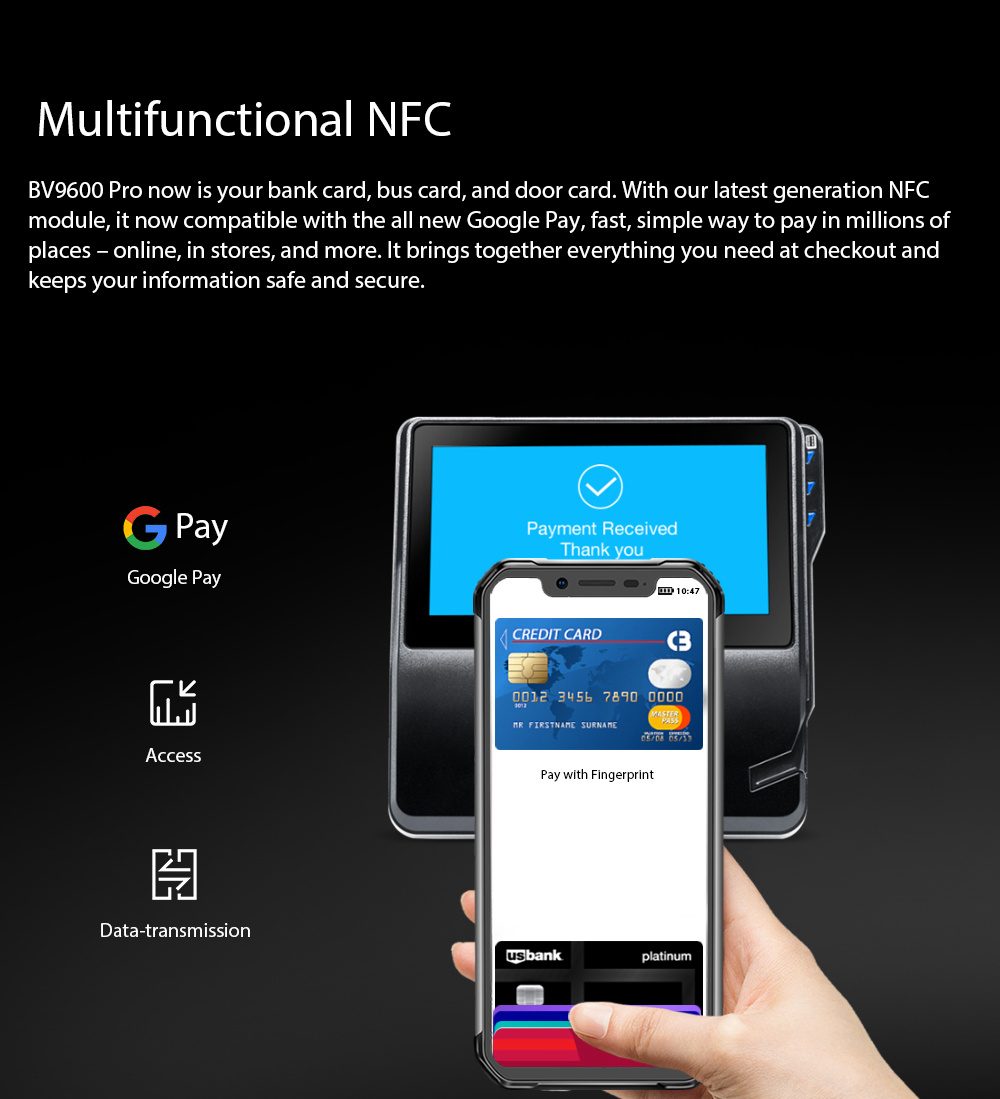 [HK Stock]Blackview BV9600 pro 6.21 Inch 4G LTE Smartphone Helio P60 6GB 128GB 16.0MP + 8.0MP Dual Rear Cameras Android 8.1 IP68 Wireless Charging NFC Face Unlock - Silver