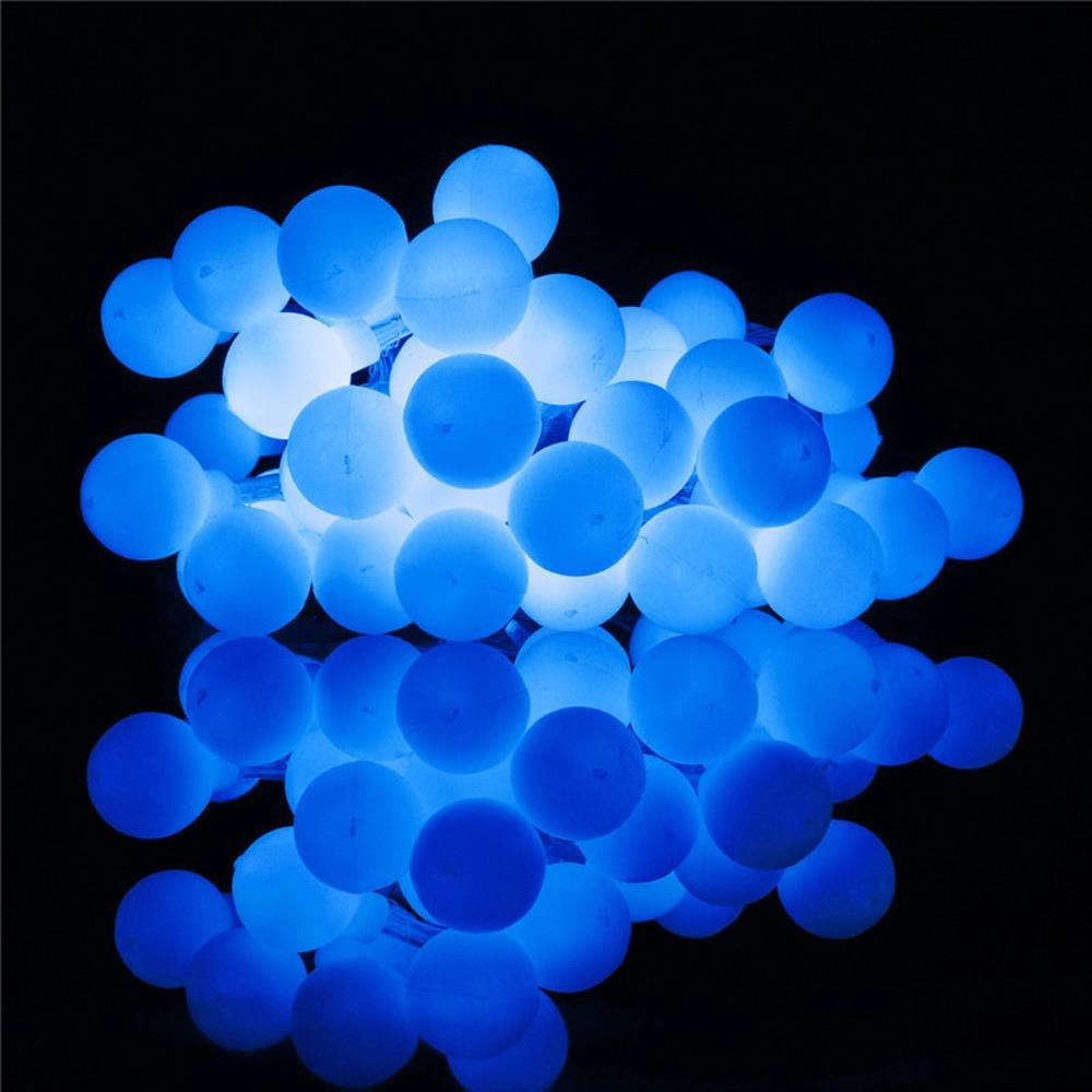 30PCS LED Cherry Matte Balls Battery LED Bulb String Lights Holiday Christmas Party Garden Decoration Lights (3.2 Meters) - Blue