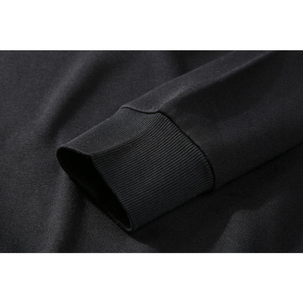 WY19 Men's Autumn Basic Casual Round Neck Sweatshirt (Solid Color Cotton Pullover Shirt Size M) - Dark Gray