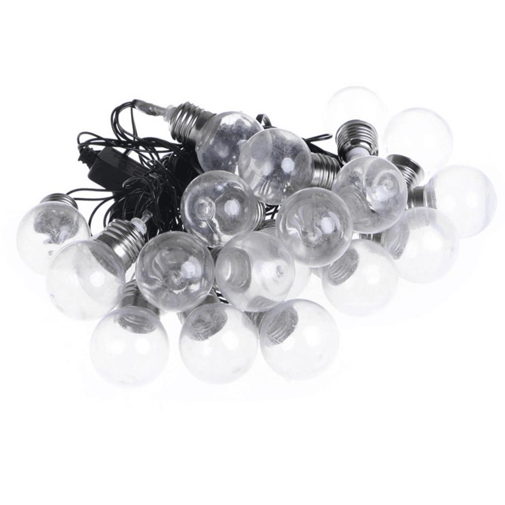 20PCS LED Clear Globe String Lights for Christmas Lights Holiday Garland Decoration - Warm White (6 Meters 110V US Plug)