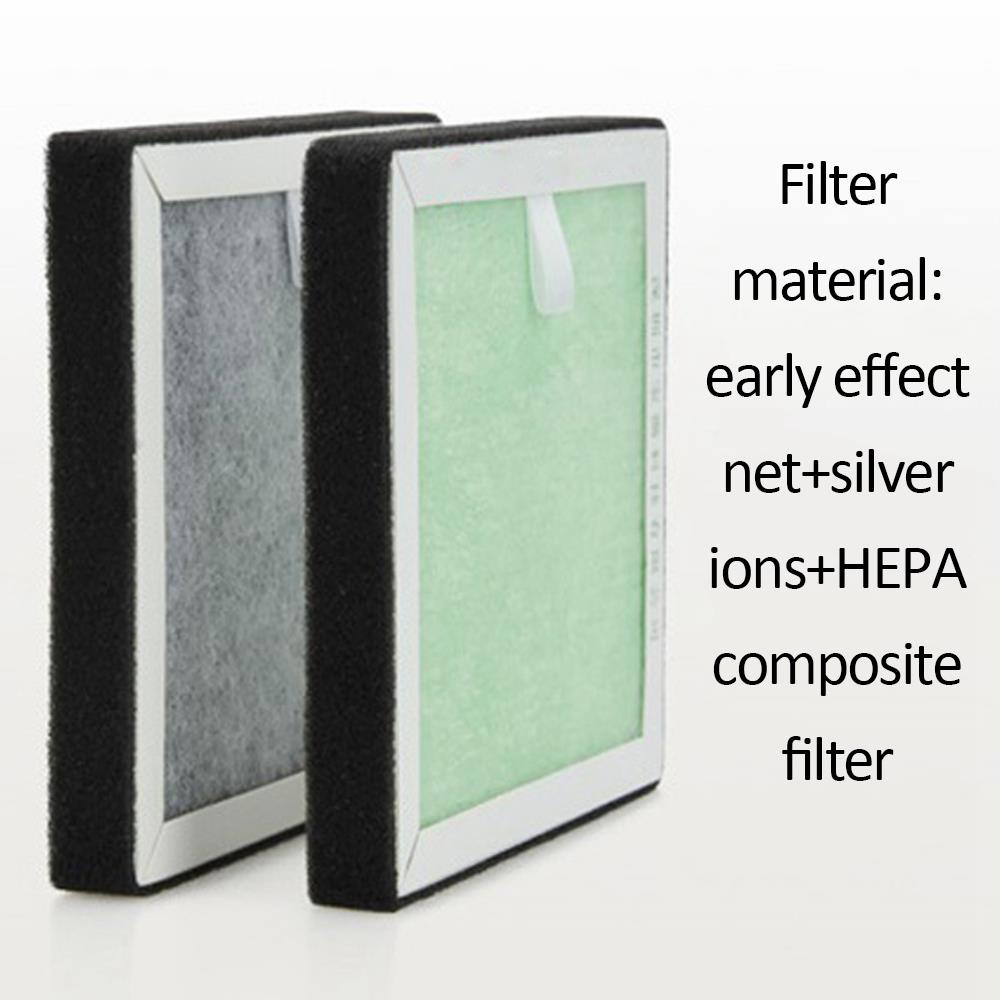 USB Rechargeable Portable Air Purifying Ashtray Home Desktop Purifier Filter With Battery - Black