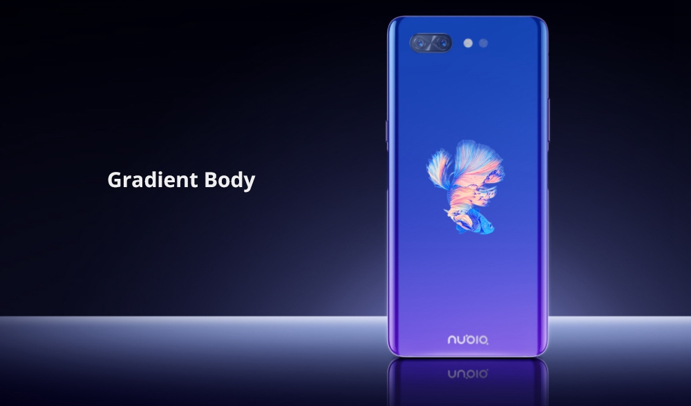 Nubia X 6.26 Inch 4G LTE Smartphone Snapdragon 845 6GB 64GB 16.0MP+24.0MP Dual Rear Cameras Android 8.1 All-Screen Fast Charge Dual Screen - Gray