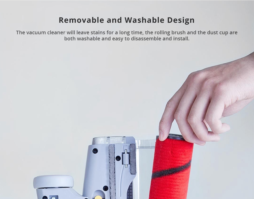 [International Version] Xiaomi LEXY JIMMY JV71 Vertical Cordless Stick Vacuum Cleaner 130AW Powerful Suction Anti-winding Hair Mite Cleaning - Champagne gold