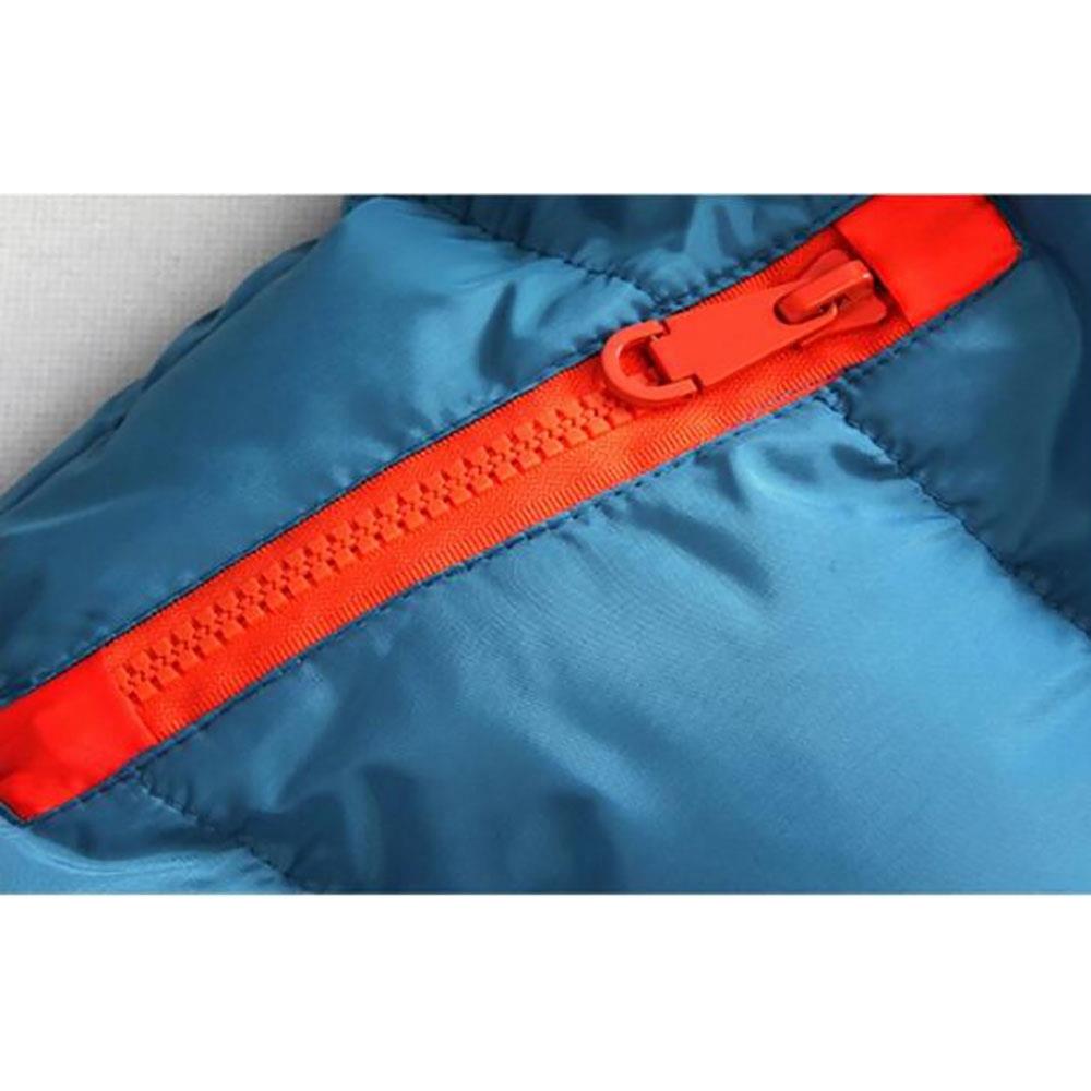 Agai-mccf Men's Leisure Hooded Candy Color Down Jacket (Warm Coat Size M) - Blue + Orange