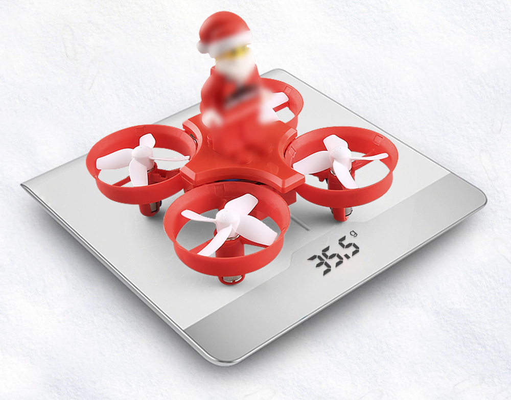 [HK Stock]JJRC H67 Flying Santa Claus 2.4G 4CH 6Axis Headless Mode Toy Brick RC Quadcopter RTF - Red