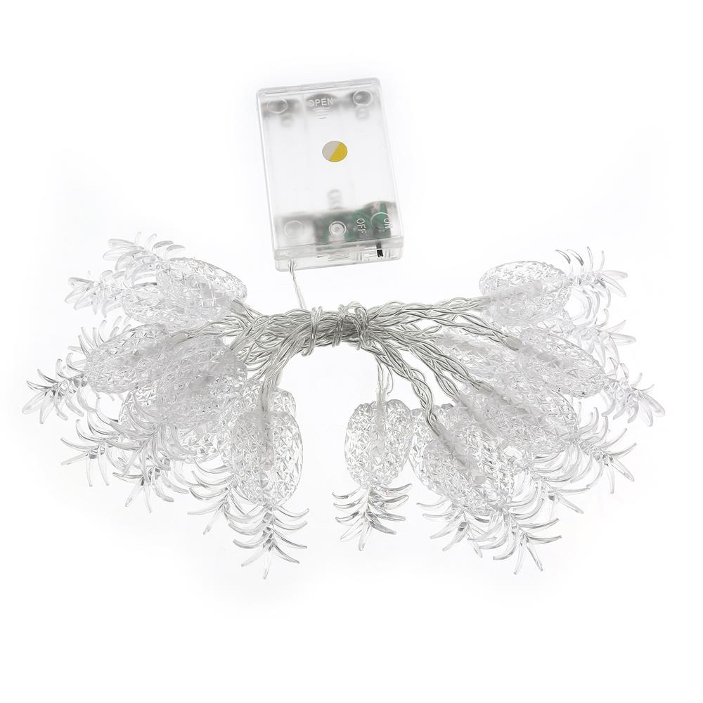 20PCS LED Pineapple Battery LED String Lights Holiday Christmas Party Garden Decoration Lights (2.2 Meters) - Multi-colo