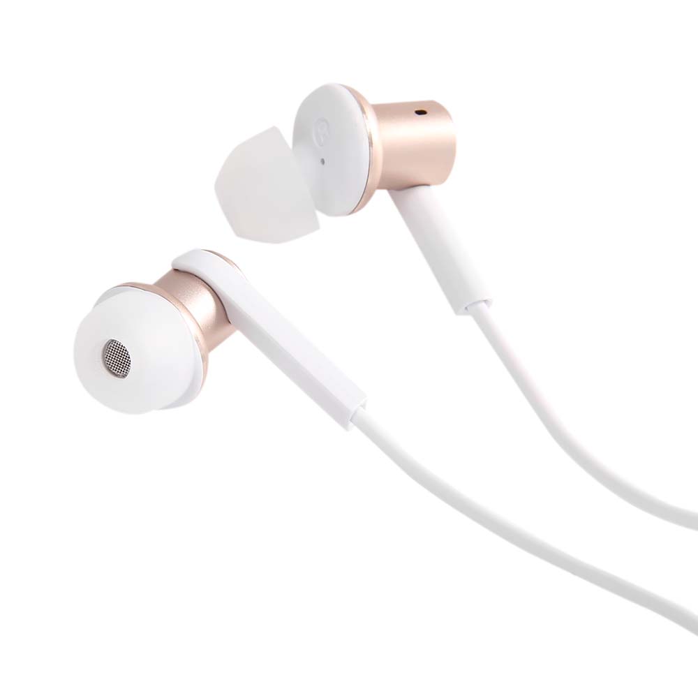 [HK Stock]Original Xiaomi Mi IV In-ear Dual Dynamic Driver Wired Control Earphone Headphone with MIC for Android iOS - Gold