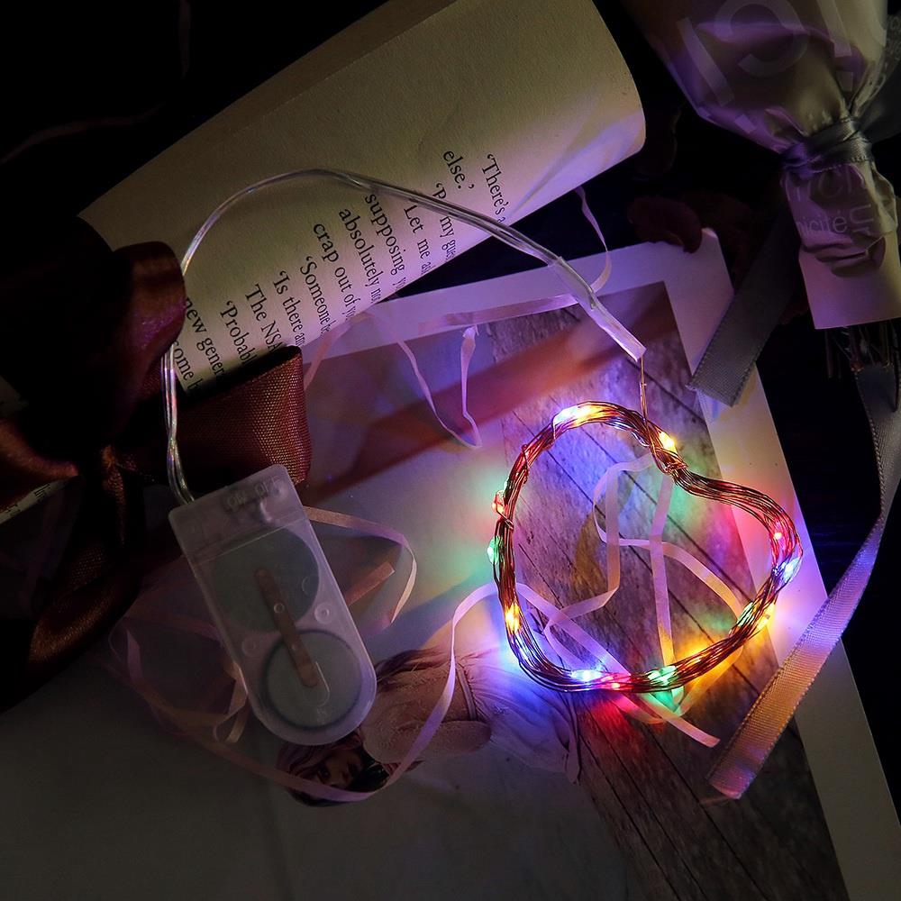 30PCS Fairy LED String Light Copper Wire Strip Light for Wedding Garland Lighting Decoration (3 Meters) - Multi-Colour