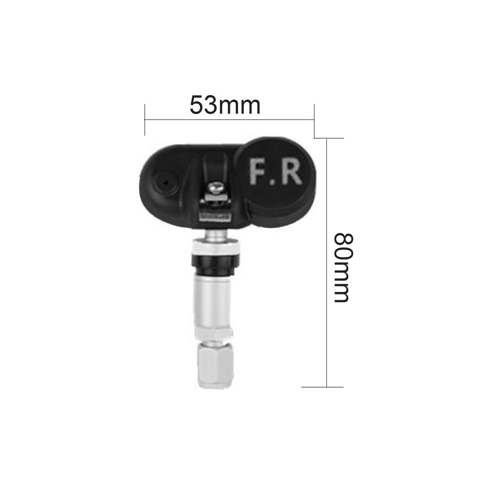 ZQ629301 Smart LCD Car TPMS A68 Cigarette Lighter Tire Pressure Monitoring System - Black