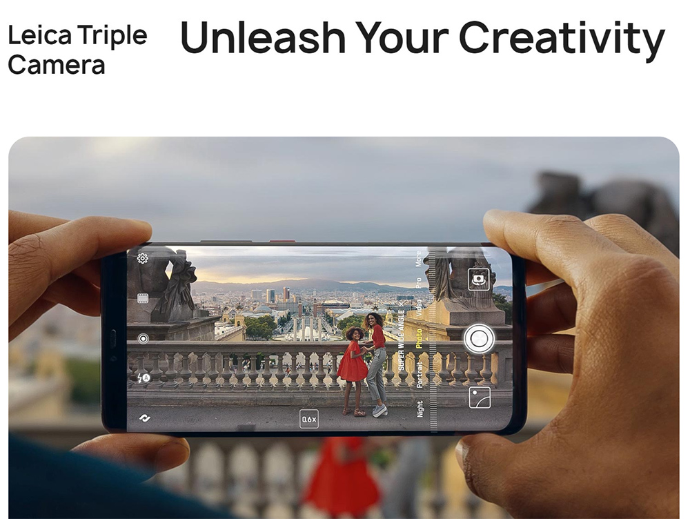 HUAWEI Mate 20 Pro (UD) 6.39 Inch 4G LTE Smartphone Kirin 980 8GB 128GB 40.0MP+20.0MP+8.0MP Triple Rear Cameras EMUI 9 Type-C NFC IR Remote Control - Bright Black